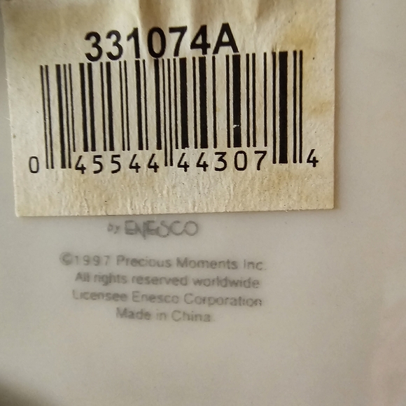 Precious Moments Dresser Vanity Ceramic Hinged Trinket Box 1997 Collectible - Picture 2 of 12